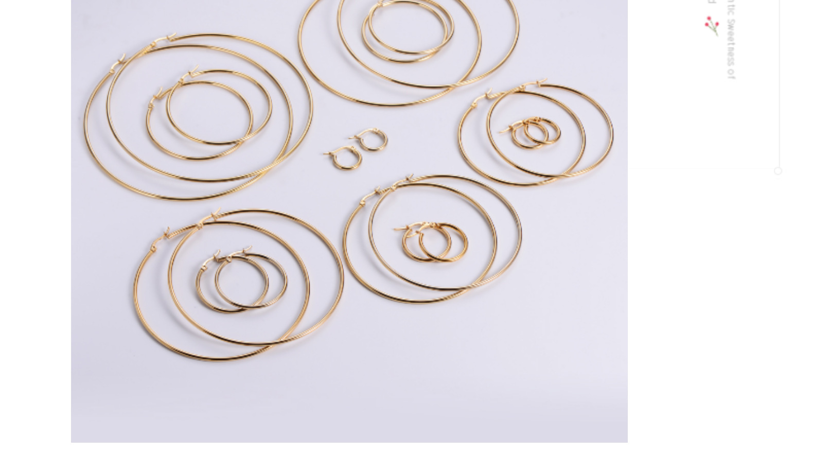 Hoop Earrings Classification 1 Pair Quantity Daily Occasion 304 Stainless Steel Material PVD Coated 18K Gold Plated Round 304 Stainless Steel Exaggerated Waterproof Non Tarnish Hoop Earrings