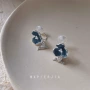 无痛滴油小清新森系耳夹
