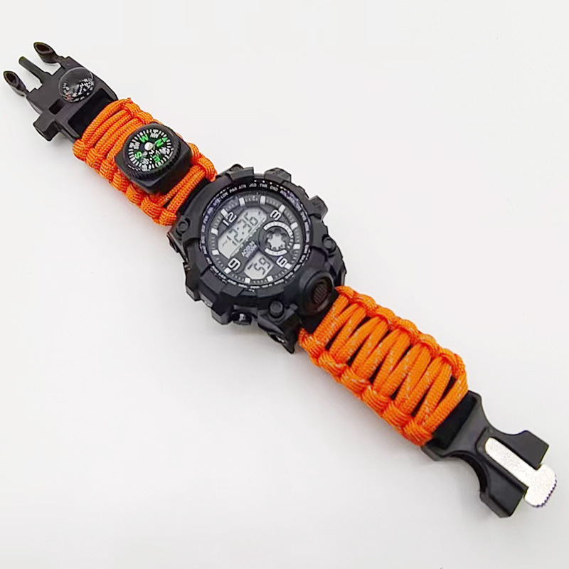 Amazon's Popular Multi-Functional Outdoor Survival Paracord Watch, Compass Watch with Night Vision for Camping and Survival Use Amazon's Popular Multi-Functional Outdoor Survival Paracord Watch, Compass Watch with Night Vision for Camping and Survival Use