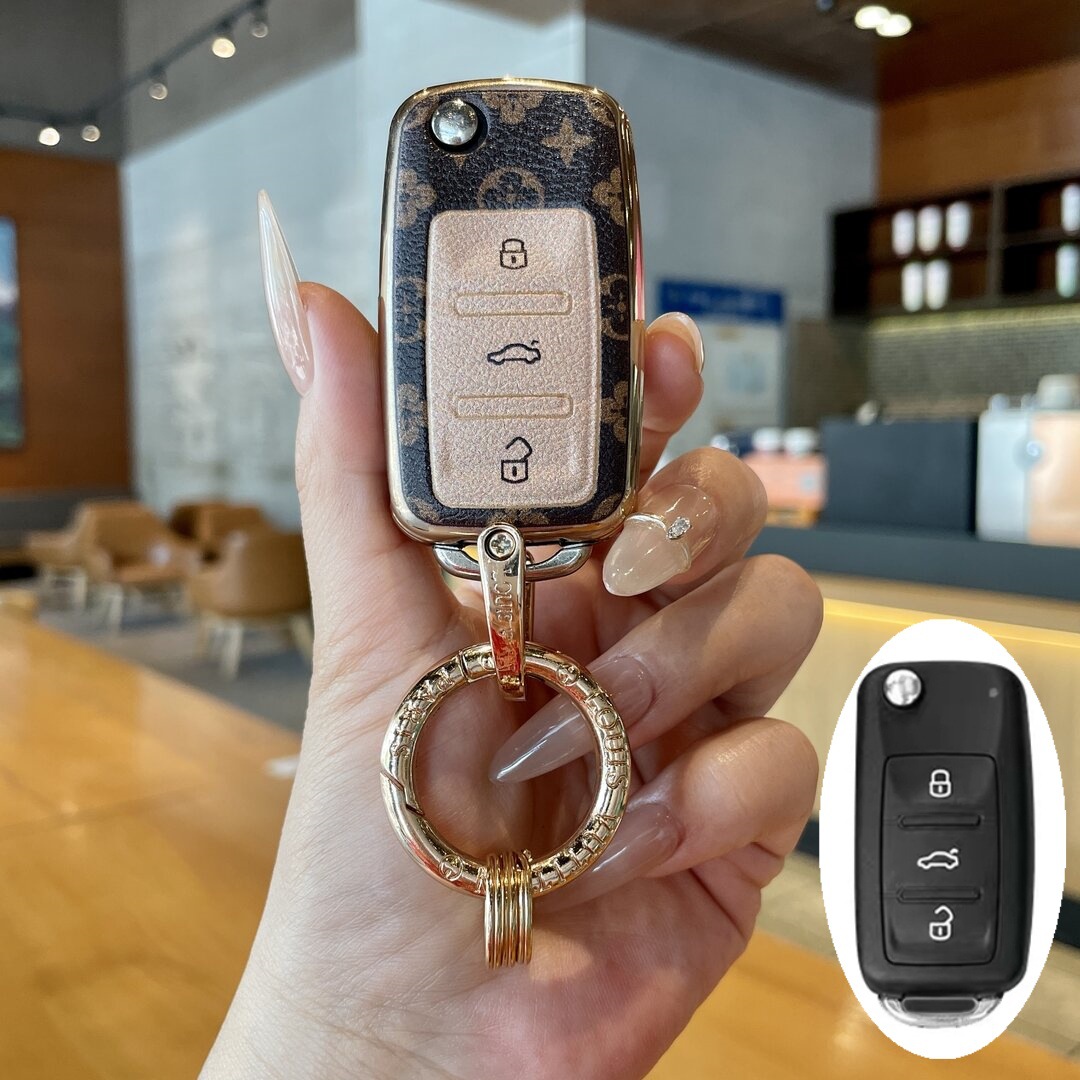 Suitable for Volkswagen Cc Key Cover, Tavendor X Folding Premium Key Case, T-Roc, T-Cross, Stylish Tiguan, Passat, Lavida