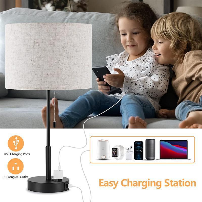 アメリカ式の電気スタンドのレトロな寝室のベッドのヘッドライトは簡単です。|undefined
