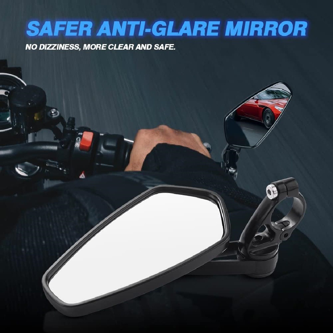 Cross-Border Hot-Selling Cnc Motorcycle Modification Accessories Handlebar Plug Reflector Handlebar Rearview Mirror