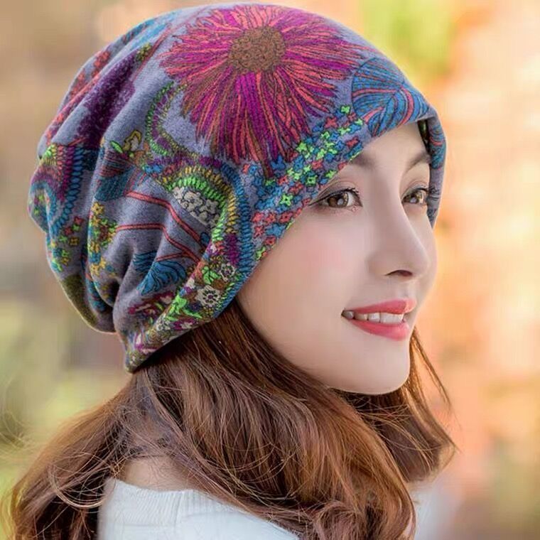 Cold-Proof and Warm Autumn and Winter Beanie Hat, Versatile Neck Warmer, Faux Cashmere Neck Gaiter, Multifunctional Knitted Unisex Twist Hat