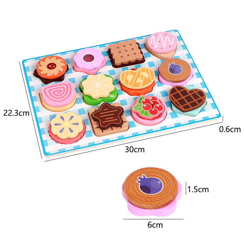 Simulación infantil de la tienda de helados de postres de plato de postre Jugues de roles Educación temprana Puzzle de cocina