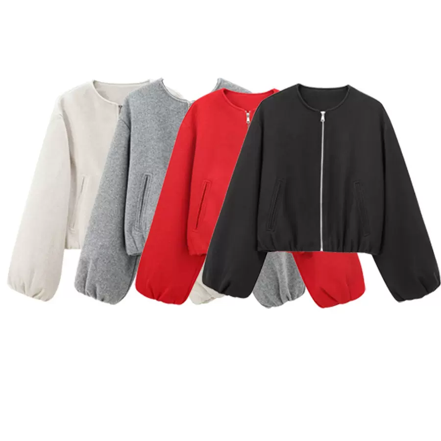 外贸飞行员夹克短款外套女秋季美式外套女棒球服跨境学校夹克