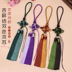 吉祥結二色流蘇中国結ポリエステル穂吊り穂アクセサリー手作りdiyストラップ部品卸売り