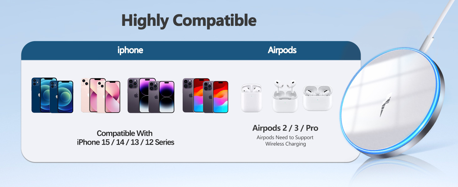 Caricabatterie wireless magnetico singolo - Prodotto di e-commerce molto popolare per telefoni_voghion.com