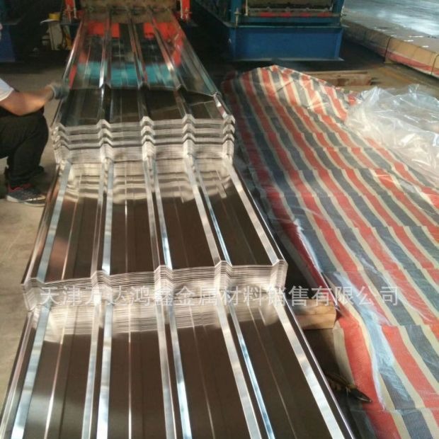 天津橘皮纹波纹铝板厂家，YX18-76-836压型铝板，电厂用保温铝卷