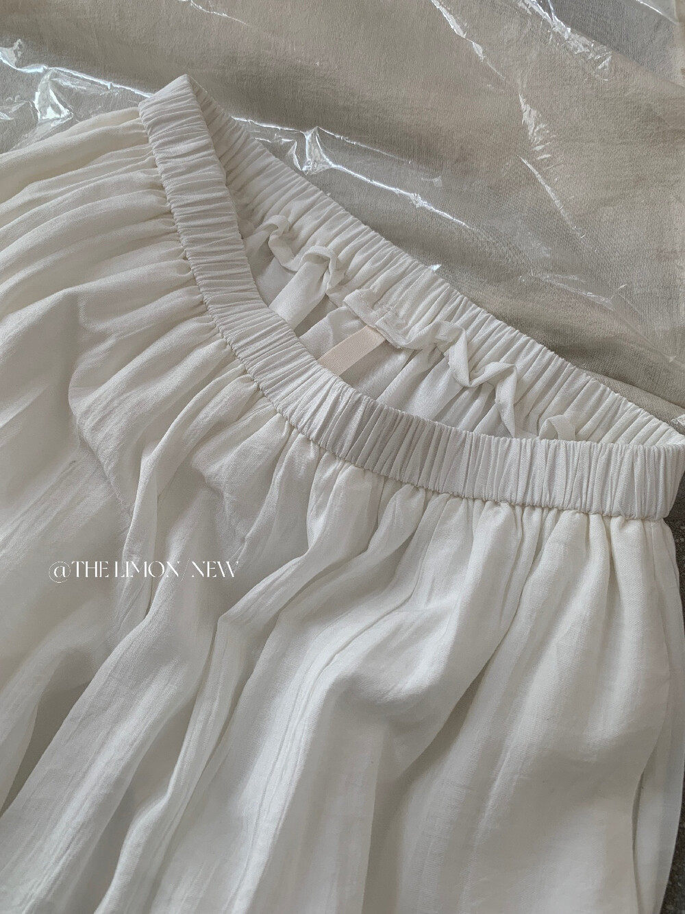 Quần culottes nữ ống rộng cạp cao thiết kế nhún eo phong cách thoải mái — Thẻ nông, màu đen, màu hồng, màu cam chi tiết 21