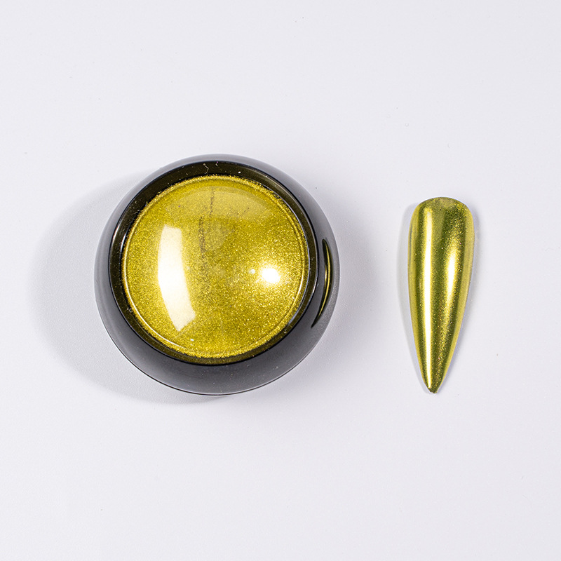 TikTok mismo Rainbow Mirror harina agua ondulación espejo mágico polvo al por mayor En stock suministro transfronterizo de uñas sólido espejo mágico polvo