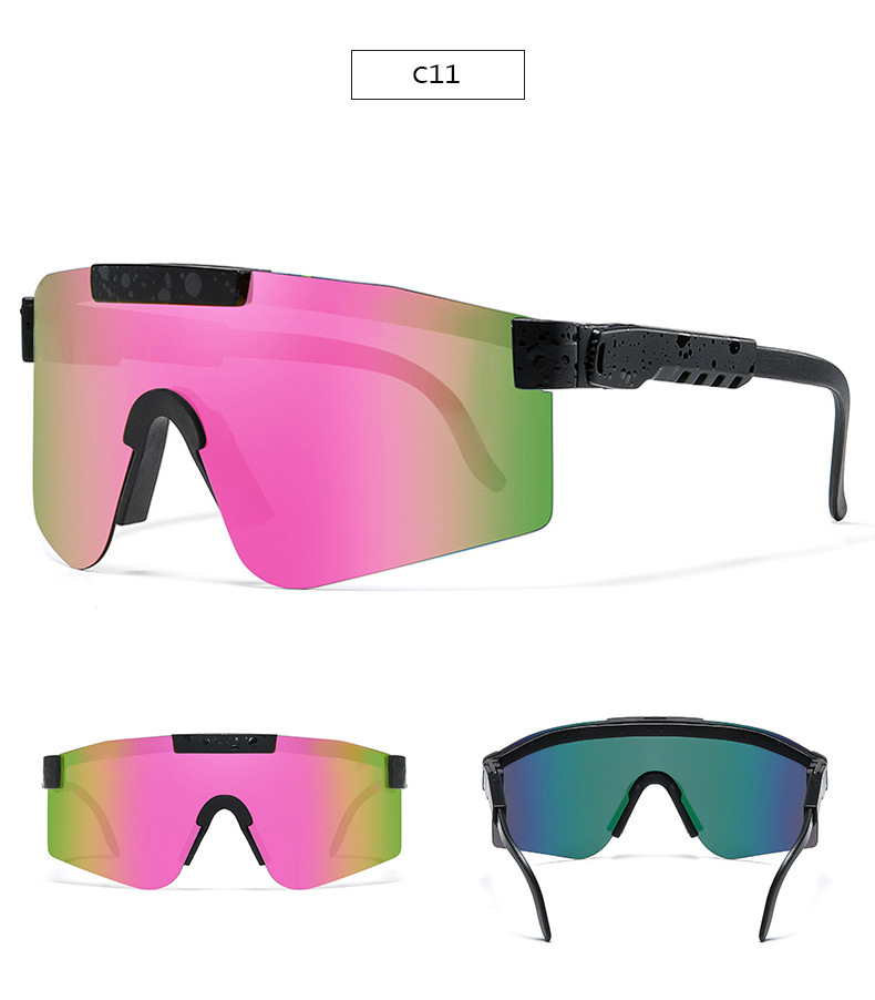 Casual Gradient Color PC UV400 Protection Biker Frameless Sports frame Sunglasses display picture 25