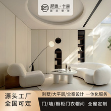 全屋定制衣柜设计别墅尺寸定做加工厂家具全实木实木环保奶油风