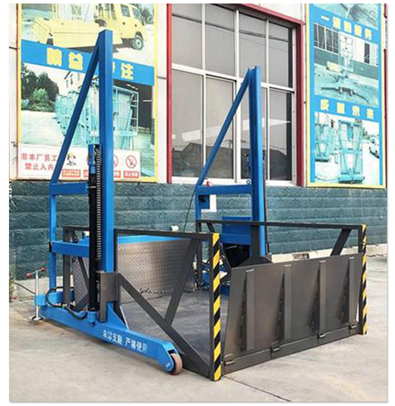 Mobile hydraulic loading and unloading lift platform for warehousing and logistics, container forklift loading and unloading mobile unloading platform