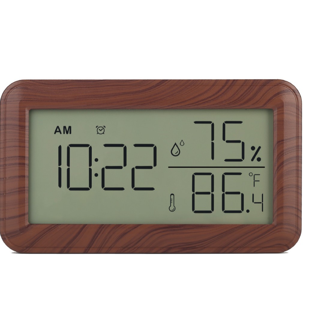 Amazon transfronterizo japonés nuevo LCD despertador electrónico LCD multifunción electrónico higrómetro termómetro