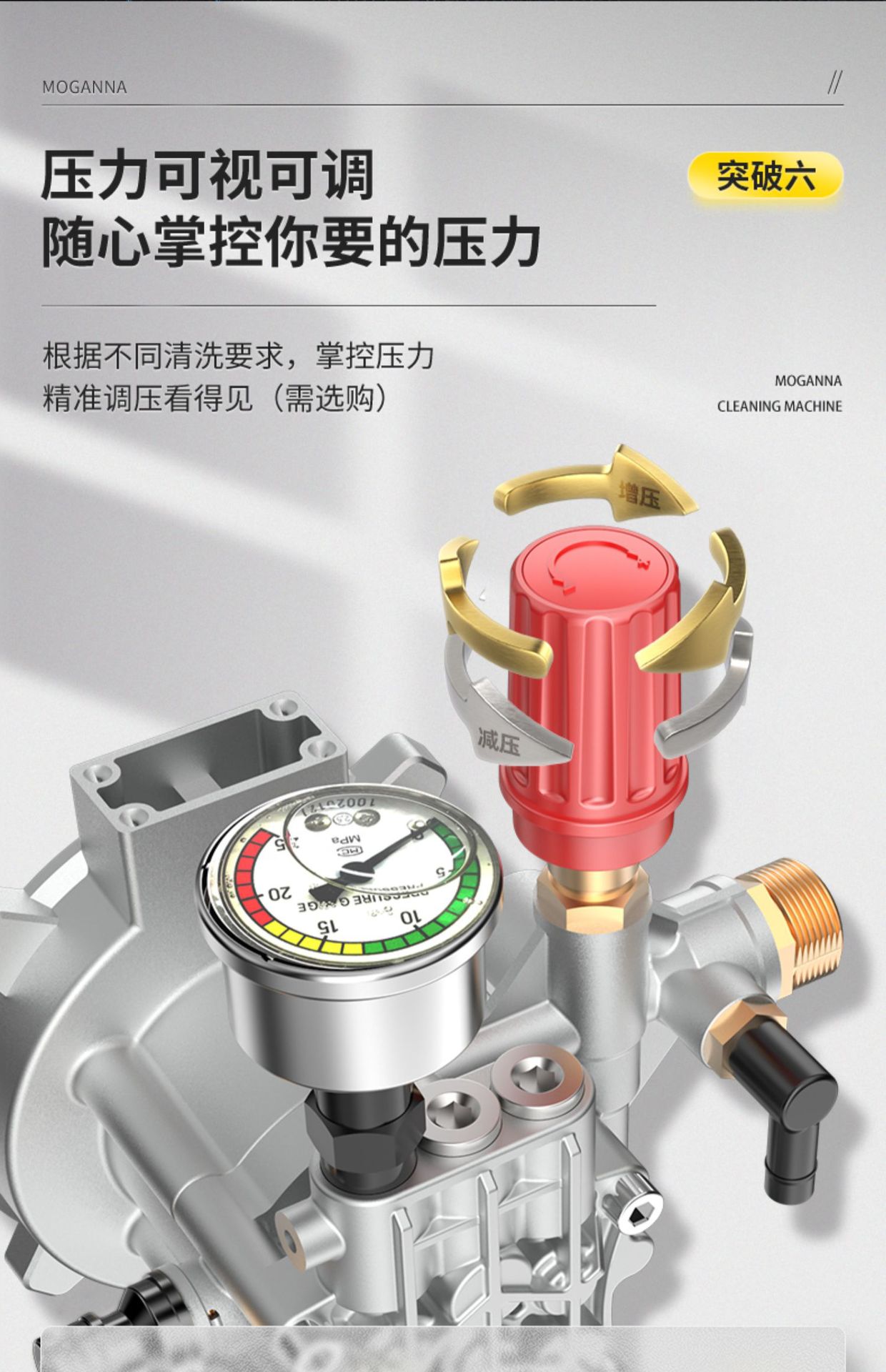 Suitable for Car Washing Machine 220V High-Power Cleaning Machine Supercharged Water Gun Car Household High-Pressure Powerful Floor Washing Artifact
