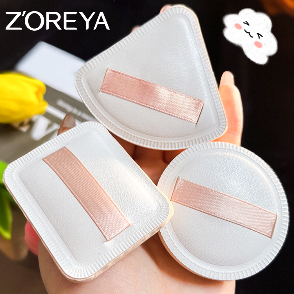 Albuje de polvo de malvavisco personalizado, soplo de esponja de doble propósito húmedo y seco, sin polvo, 100 puntos, juego de caja de regalo de soplo de cojín al por mayor