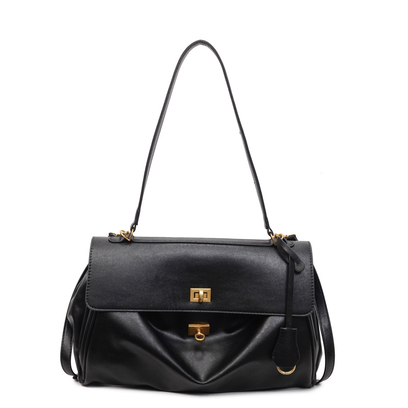 Bolsa de lujo ligera transfronteriza para mujeres 2025, otoño y invierno, nueva moda, bolso de hombro de brazo, bolso de mano suave, mochila portátil