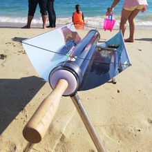 太阳能烧烤炉网红户外便携无烟露营野炊烤箱户外烧烤架太阳灶其他