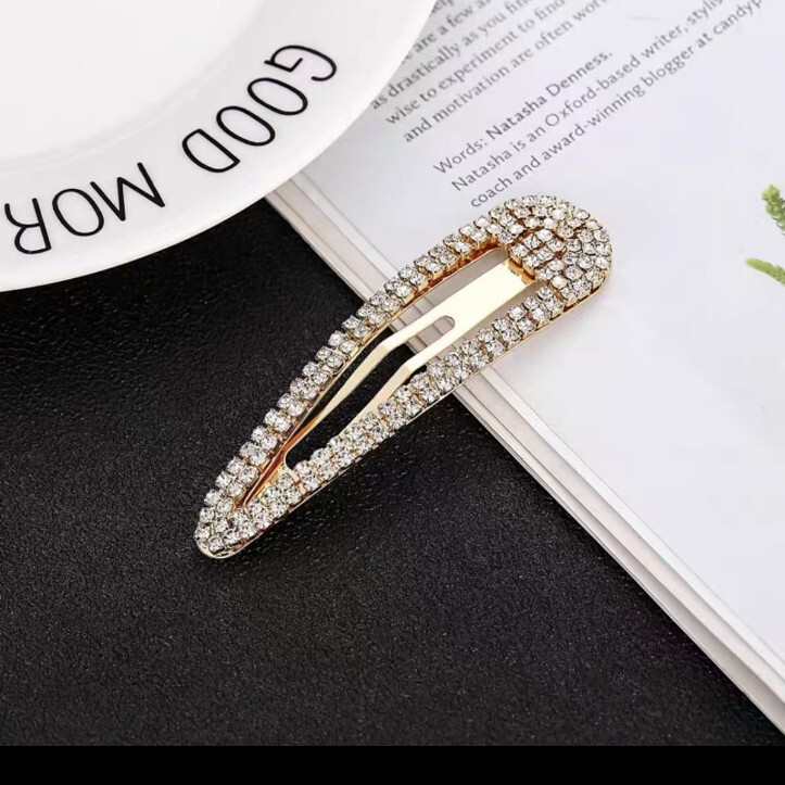 Fashion suit hair accessories Amazon AliExpress rhinestone hairpin fashion broken hair bangs clip suit
