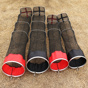 Portable Square Small Fish Protection Small Wild Fishing Special Fishery Protection Small Quick-drying Fishing Net Pocket for Fishermen