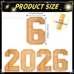 2026新款创意木质托盘家用数字系列木制点心盘餐厅桌面木制装饰盘