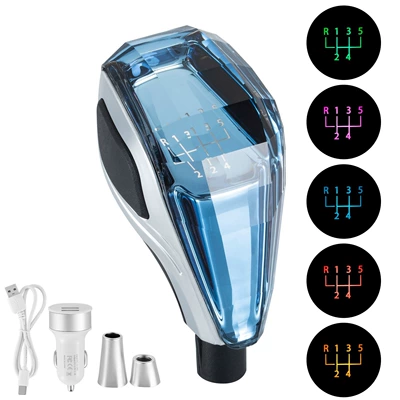 Cab and accessories: Mazda, luminous gear knob wholesale - r135-24-blue-crystal