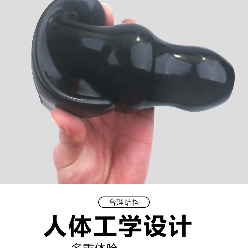 Hollow Anal Plug Dilator, Wearable TPE Backcourt Toy, Leak-Proof Design — detail image 17