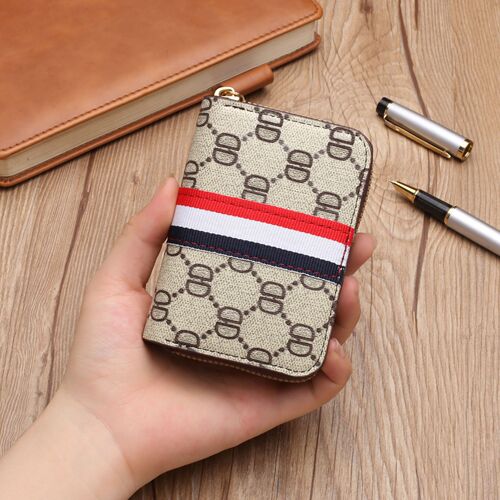  New Card Holder Women's Zipper Fashion Driver's License Card Holder Small Coin Purse Men's Credit Card Card Holder Factory Goods