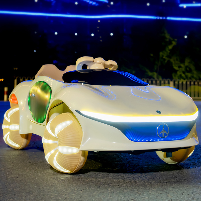 Nuevo coche eléctrico para niños, coche de cuatro ruedas con control remoto, puede ser un coche de juguete para niños y niñas de 1-3 a 5 años