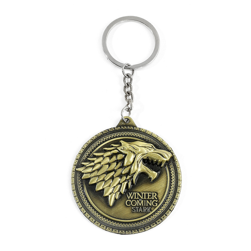 Europe and the United States new power game peripheral key chain Wolf magic dragon alien personality alloy pendant