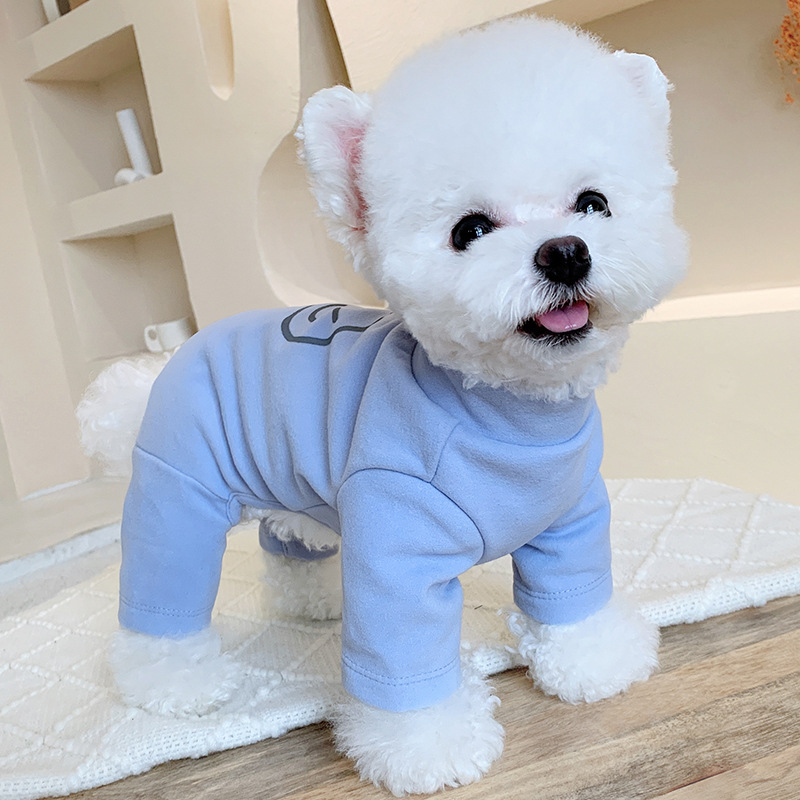 wink春秋四脚衣家居服宠物博美狗狗泰迪雪纳瑞比熊衣服小型犬秋装