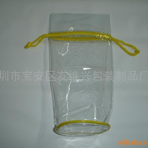 供应束绳袋PVC胶袋PVC袋圆桶袋套装袋尺寸外形可定PVC透明收纳袋