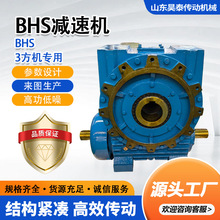 BHS减速机混凝土搅拌机蜗轮蜗杆轮箱同轴式3方机专用BHS减速机