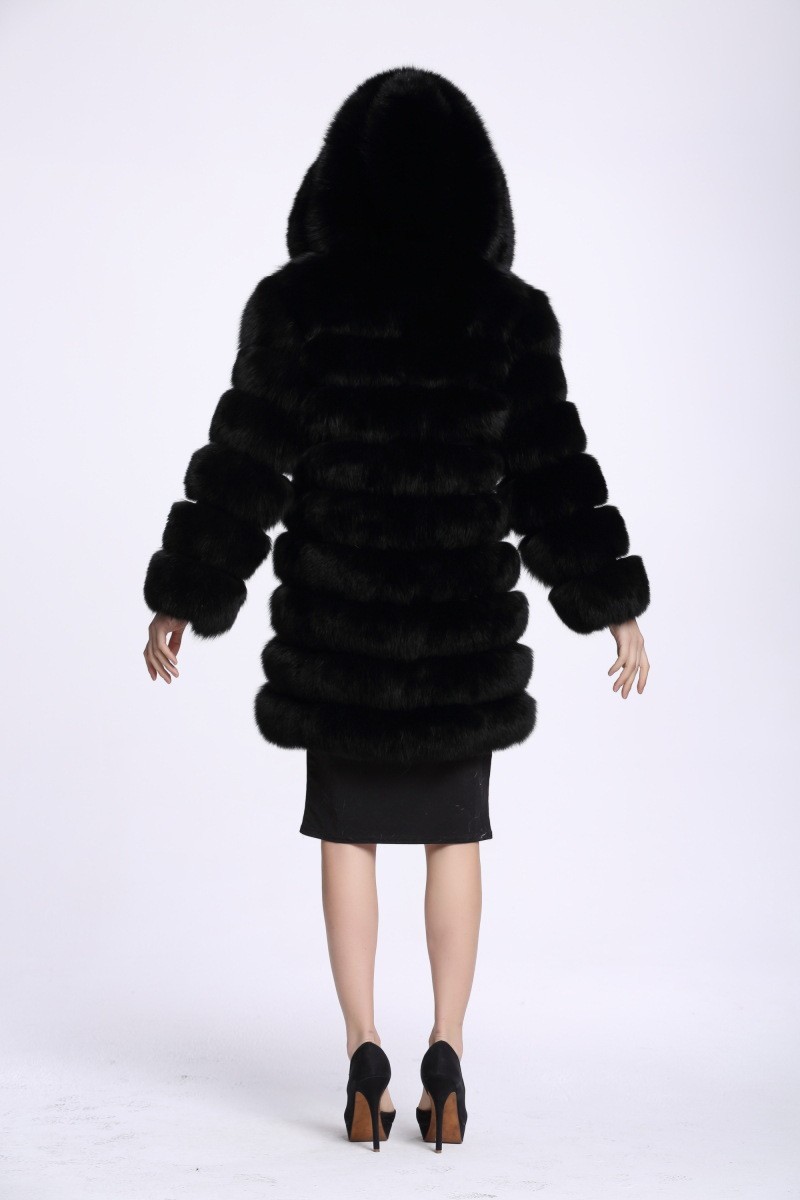 Women's Clothing Haining fur fox fur coat new long women's leisure long sleeved warm coat_voghion.com