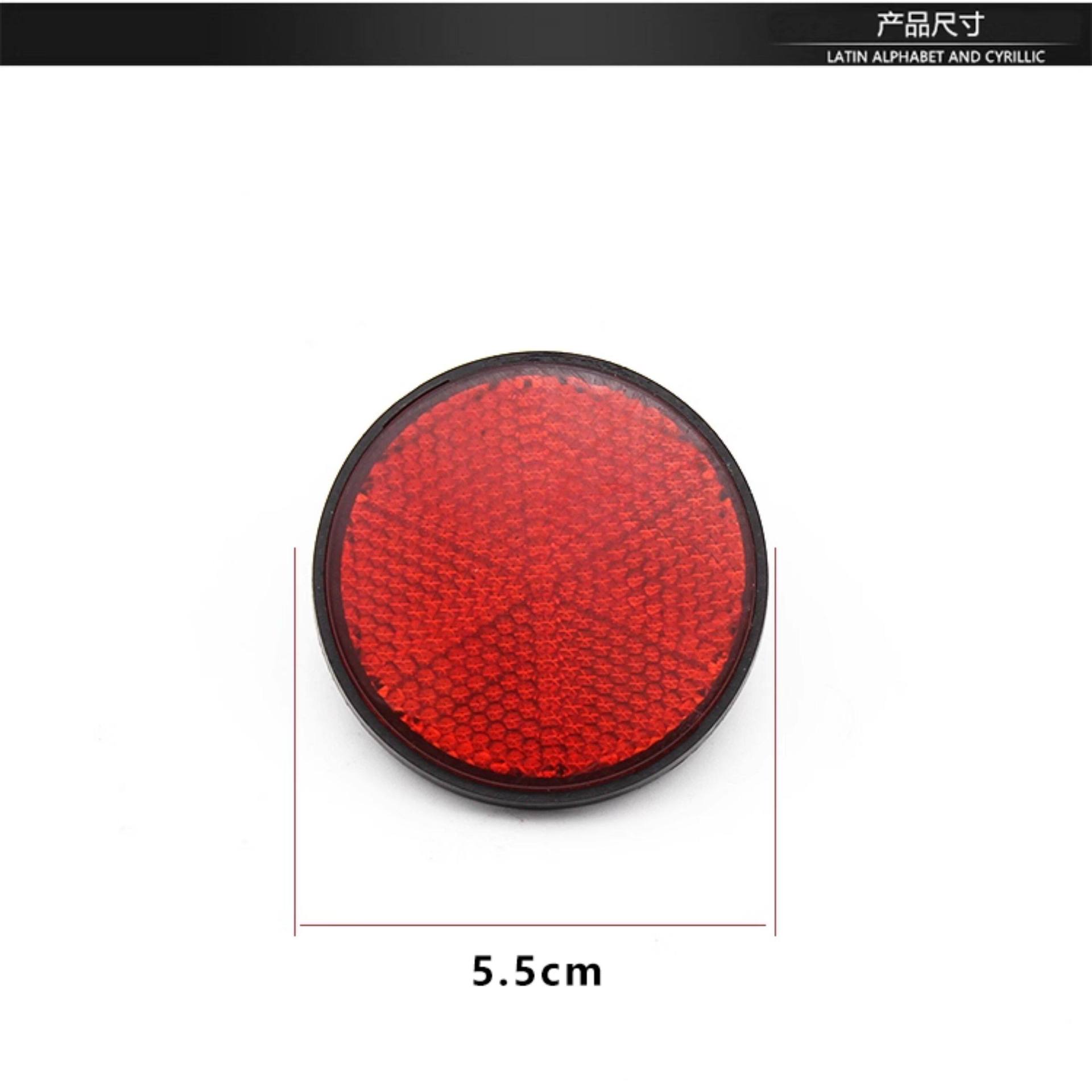 Motorcycle, Electric Vehicle, Bicycle Square and Round Reflectors, Rear Fender Brake Reflector