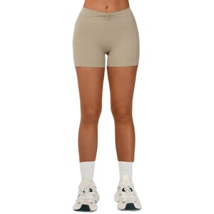 AYM033693 European and American Nylon Tight Yoga Shorts Women's Cross-Border Tummy Control Fitness Pants Butt-Lifting Running Sports Shorts