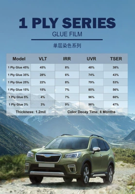 Single-Layer Series Car Window Film, Explosion-Proof Film, Safety Film, Solar Film, Full Car Wrap Film, Direct Sales from the Manufacturer (Automotive Film) - 152m30m-single-layer-light-transmittance-45