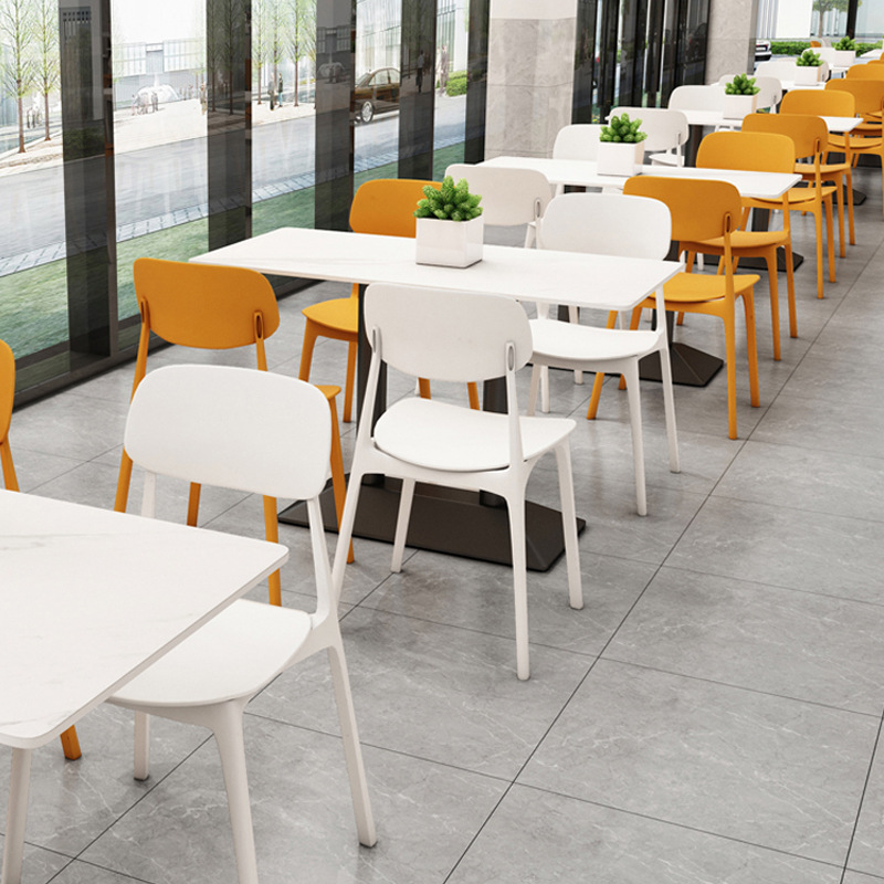 食堂餐饮快餐汉堡店商用粉店面馆学校饭堂餐厅餐桌椅组合防火安全