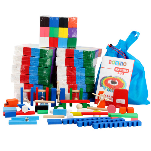 Colorful organ dominoes children's toys for male primary school students educational building blocks early education intellectual brain teaching aids