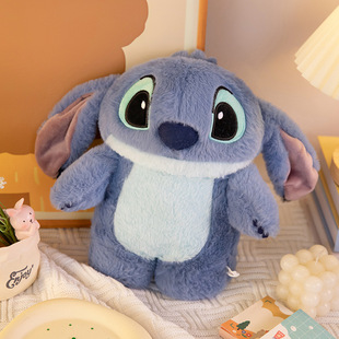 Stitch Hot Water Bottle Warm Cartoon Doll Handbag Cute Plush Toy Water-Filled Hand Warmer Bag Gift for Girls