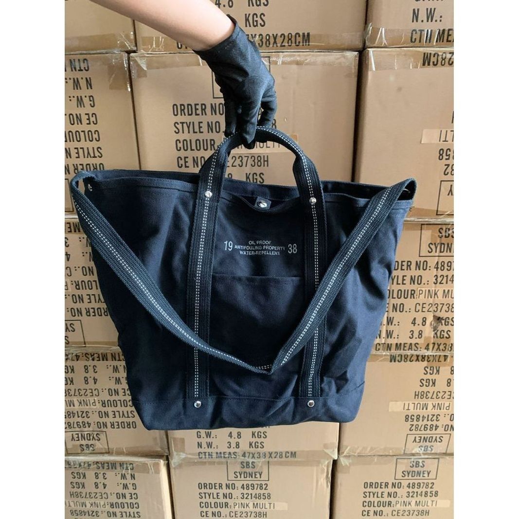 수출 단일 클래식 두꺼운 캔버스 테플론 물 스플래쉬 방지 대형 A4 컴퓨터 단일 어깨 크로스 바디 핸드백