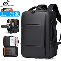 国境を越えた卸売大容量防水バックパック拡張可能なビジネストラベルバッグメンズラップトップバッグ