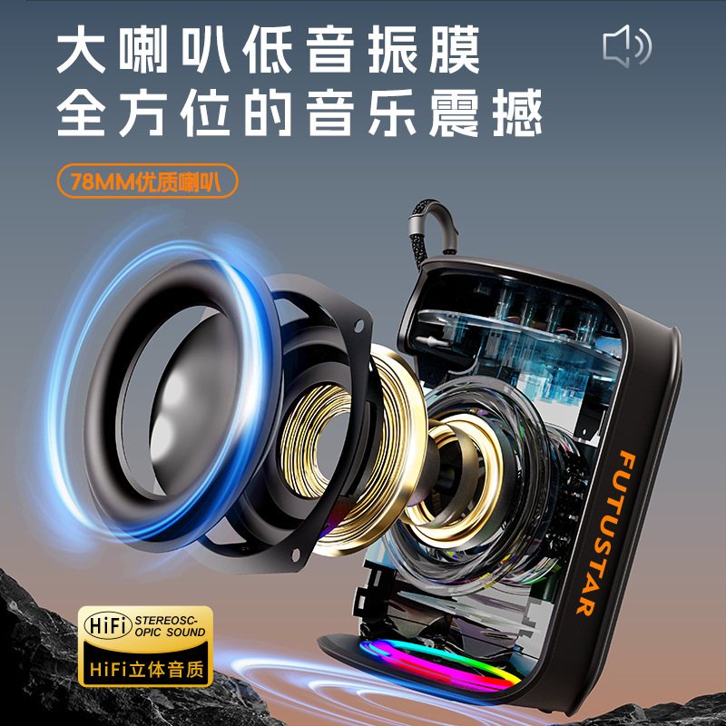 クロスボーダー 2025 新製品 Bluetooth スピーカーポータブル防水サブウーファーハイパワーワイヤレス Bluetooth スピーカー卸売|undefined