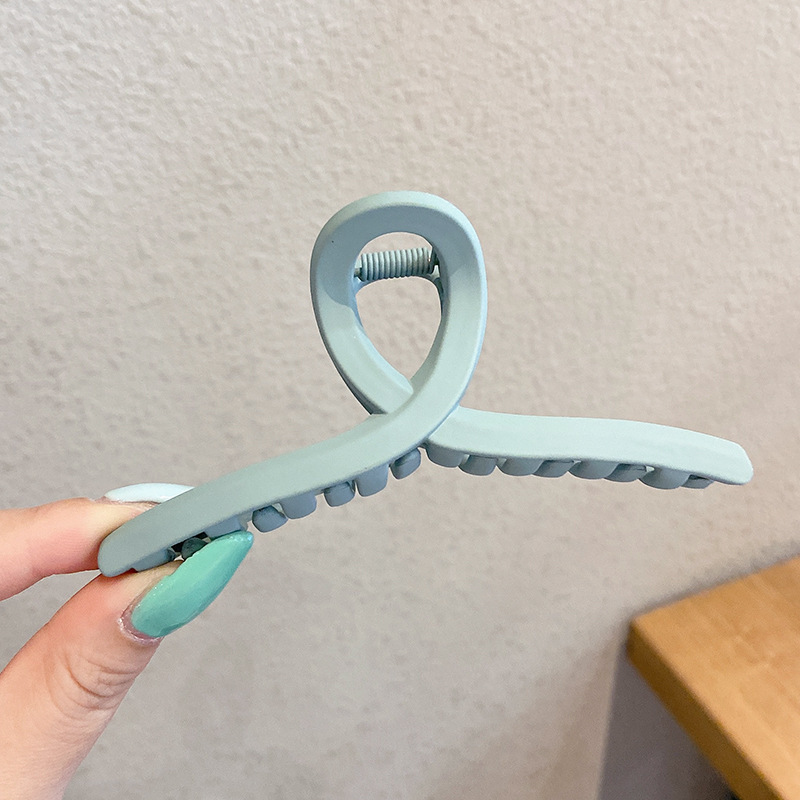 Gran volumen de cabello, horquilla larga, sentido avanzado femenino 2025 nuevo clip de agarre completo, clip de tiburón, tocado, horquilla