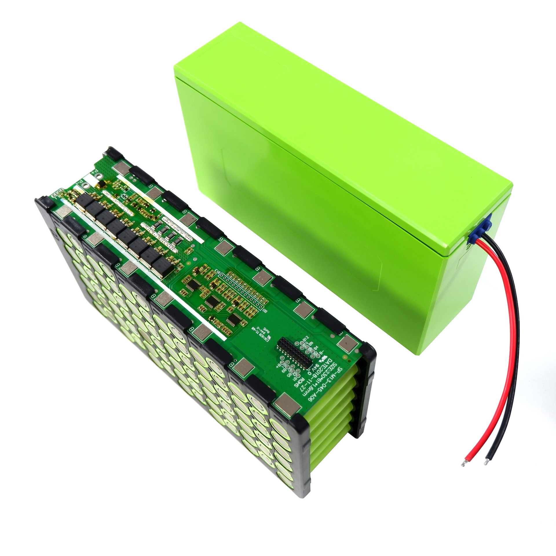 녹색 쉘 + 브래킷 + 니켈 시트 + 30A 보호 보드