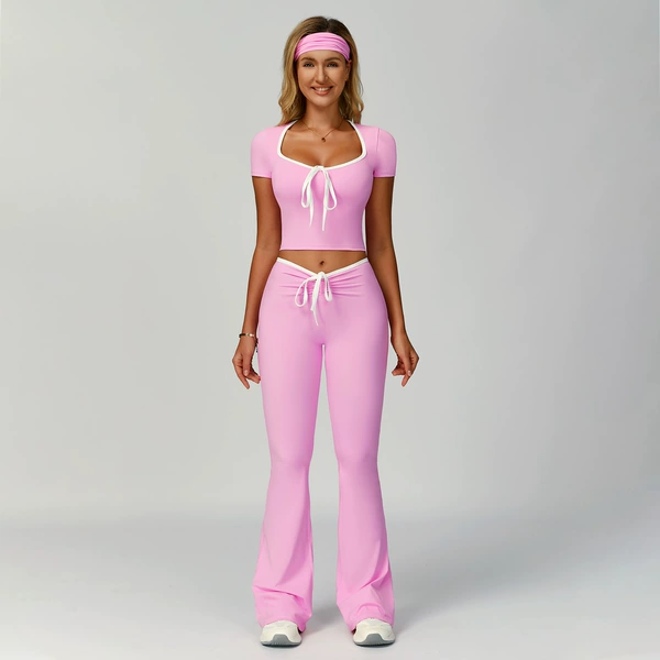Trousers, headband, 2017 trend, with short sleeve