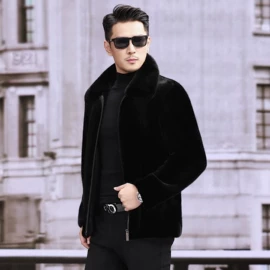 男式真皮皮衣;男式皮草