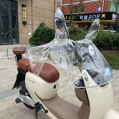 Electric car front rain cover: Motorcycle front windshield