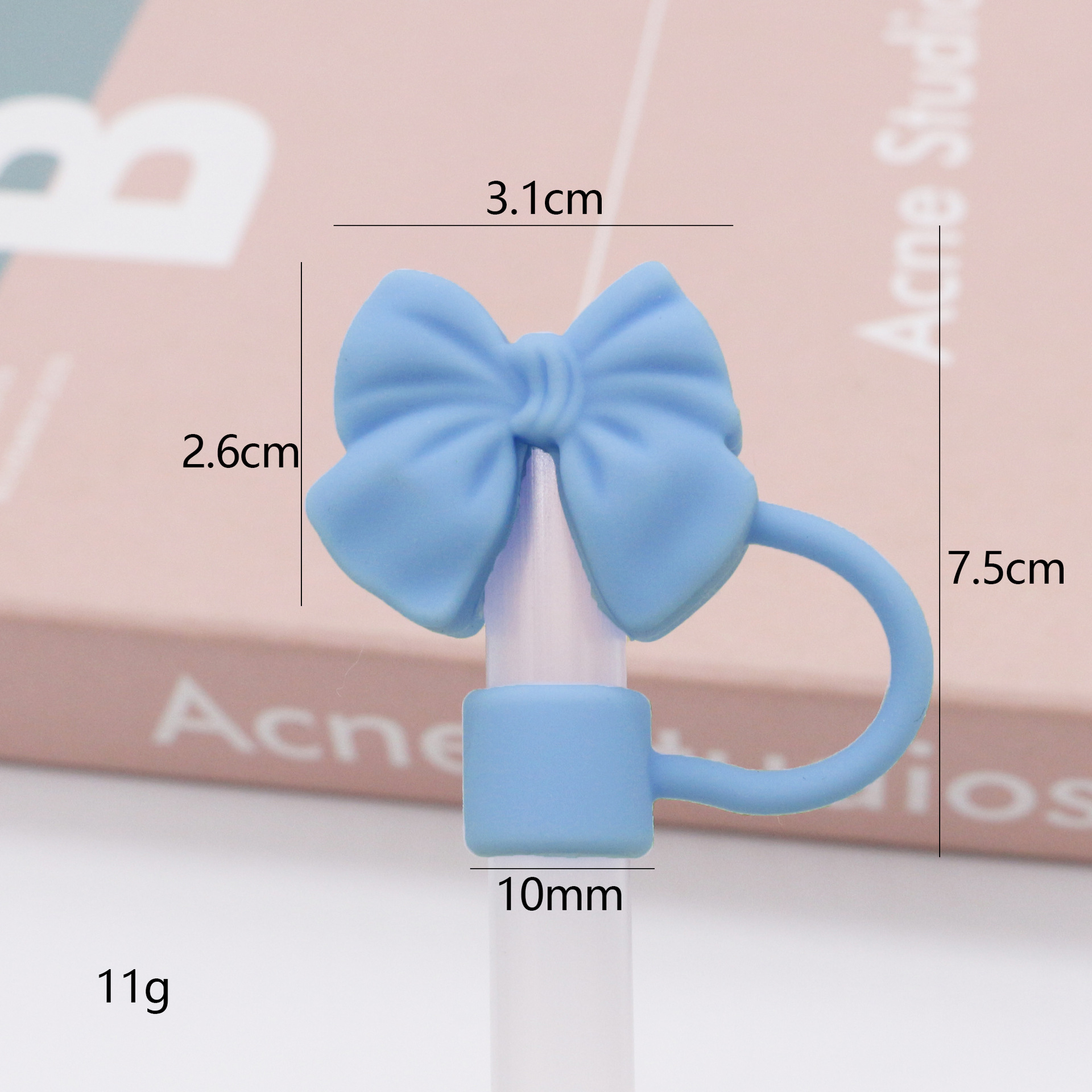 Pequeño lazo azul de segunda generación de silicona de 10 mm