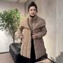 中长款显瘦外贸加厚棉服